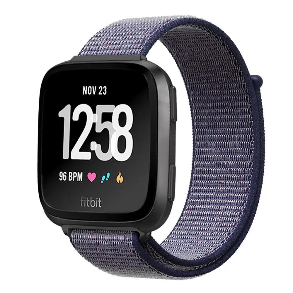 Спортивный сменный нейлоновый ремешок для Fitbit Versa2 2 дышащий регулируемый ремешок для часов с петлей для Fitbit Versa Lite Смарт-часы