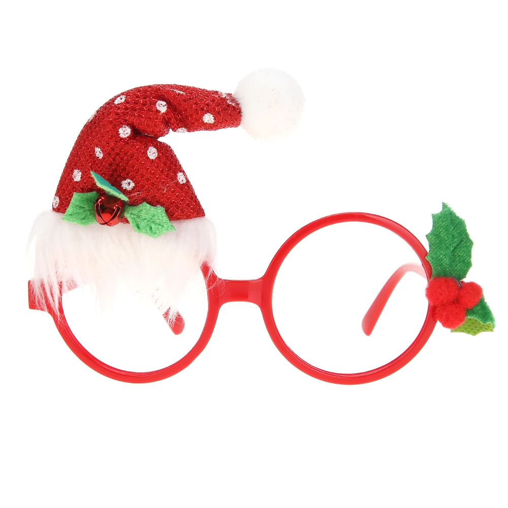 Рождественские украшения, креативные предметы, вечерние очки, рамка, украшение Санта-Клауса очки, костюм для дома, натальные, новогодние украшения - Цвет: Насыщенный сапфировый