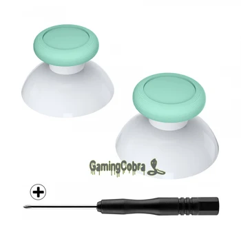 

Mint Green & White Dual-color Joystick Thumbsticks Analog with Phillips Screwdriver for NS Switch Pro Controller