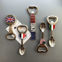 Ins Practical Creative Travel Refrigerator Decoration Bottle Opener Beer Beverage Bottle Opener Refrigerator Sticker