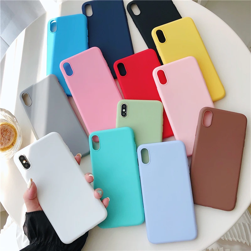 Матовый чехол для Xiaomi Mi8 Pro 5X 6X CC9E A1 A2 A3 Lite F1 Play MIX2S Note 3 мягкие силиконовые чехлы