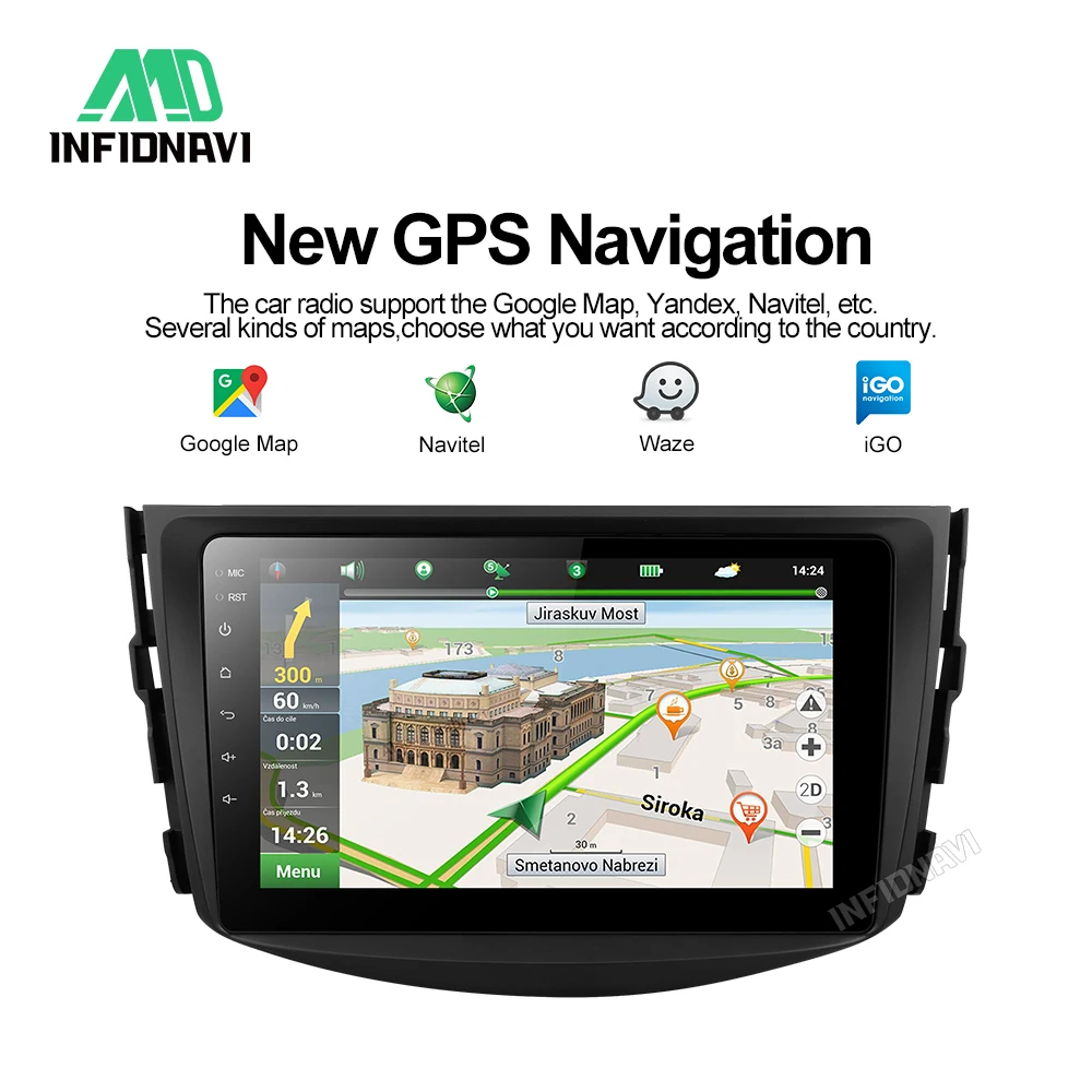 Android 9,0 автомобильный dvd для toyota rav4 RAV4 2005 2006 2007 2008 2009 2010 2011 с радио навигацией 2+ 32G автомобильный стерео gps плеер
