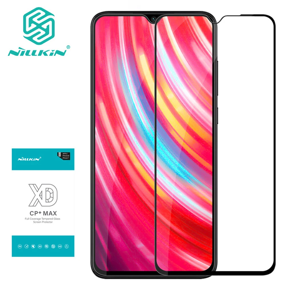 Закаленное стекло Nillkin XD CP + Защитная пленка для экрана Redmi Note 8 pro|Защитные стёкла и