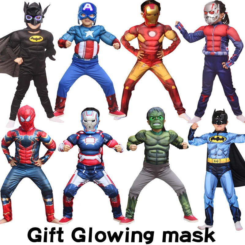 Online Disfraz de superhéroe de Capitán América vengadores, disfraz de superhéroe, Hombre Araña, Batman, Superman, Iron Man, Capitán, mono, niño