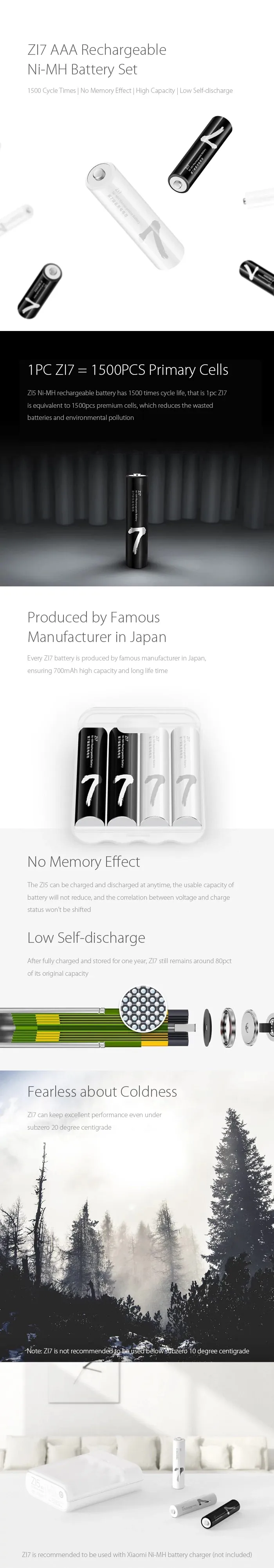 new version 4PcsLot ZMI ZI7 ZI5 AAA AA 700mAh 1800 mAh Rechargeable Ni-MH Battery ZIM Power Bank Battery Pack