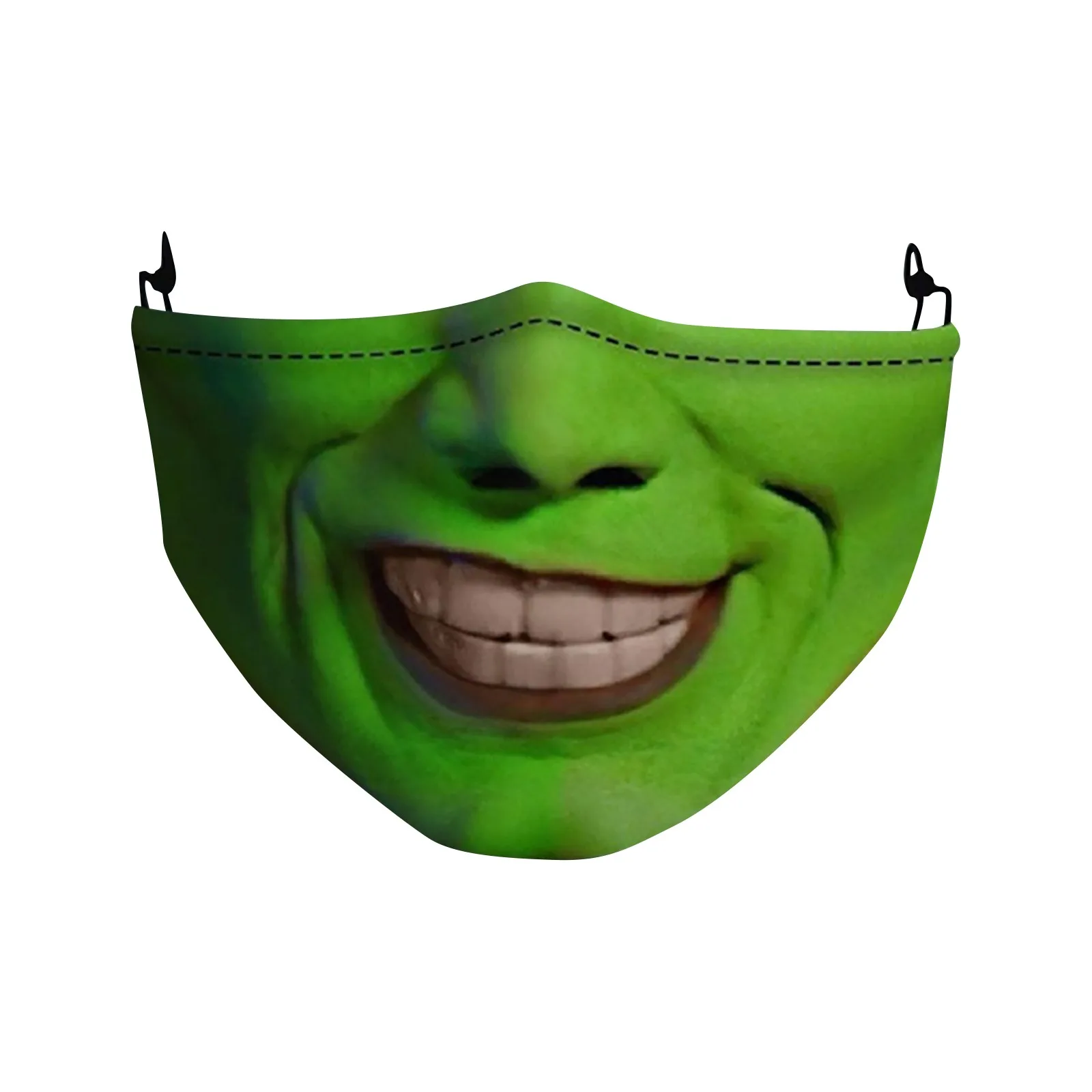 Halloween Grinch Movie The Mask Funny Face Protective Festival Cosplay Costume Reusable Cotton Adult | Тематическая одежда и