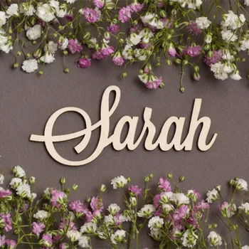 

Mirror Rose Gold Acrylic Custom Baby Name Sign Nursery Wall Decoration Art Wedding Baby Shower Party Wood Name Sign