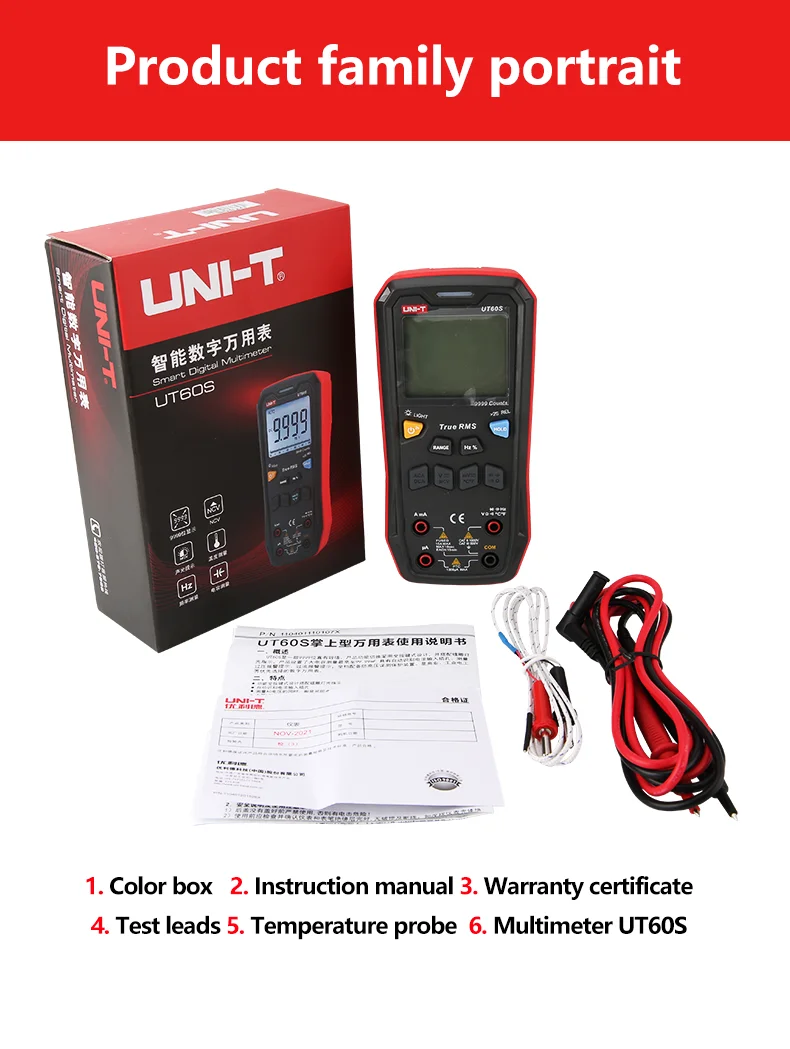 bluetooth verdadeiro rms 1000v ac dc tensão