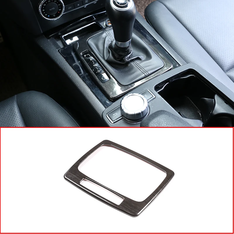 

For Mercedes Benz C Class W204 2007-2013 Car Interior Gear Shift Panel Frame Stickers For Left Hand Drive