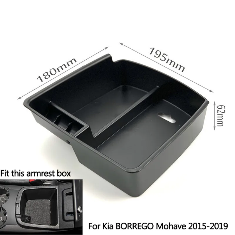 Центральный автомобильный подлокотник для хранения коробки перчаток поддон для Kia Rio K2 K3 K3S K4 K5 KX3 KX5 Sportage QL Forte Sorento KX7 BORREGO - Название цвета: FOR BORREGO