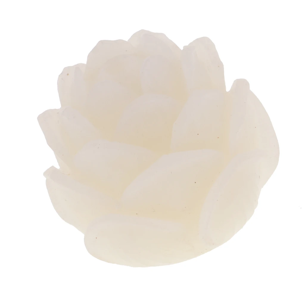 Vintage Carved Lotus Flower White Bodhi Root Spacer Beads For DIY Bracelets