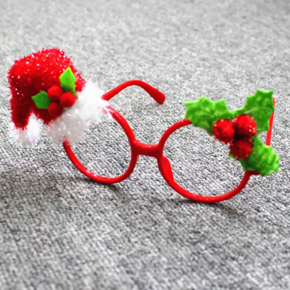Забавные рождественские очки, новинка, вечерние, Санта Клаус, кролик, шапки, очки, рамка, Рождественское украшение, подарки для детей