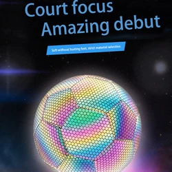 Reflective Soccer Ball Luminous In the Dark Footballs Teenagers Team Training Noctilucent Balls Outdoor Sports Game Equipment