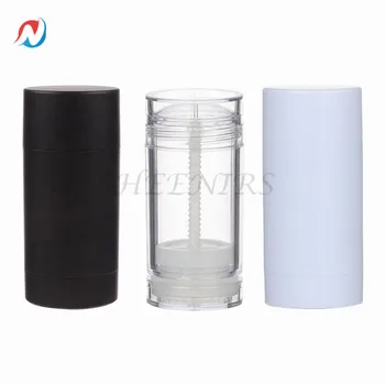 

FreeShip 24pcs 50ml 1.7oz Empty AS Cosmetic Deodorant White Black Clear Round Roll On Container with Bottom-Filling Hot Selling