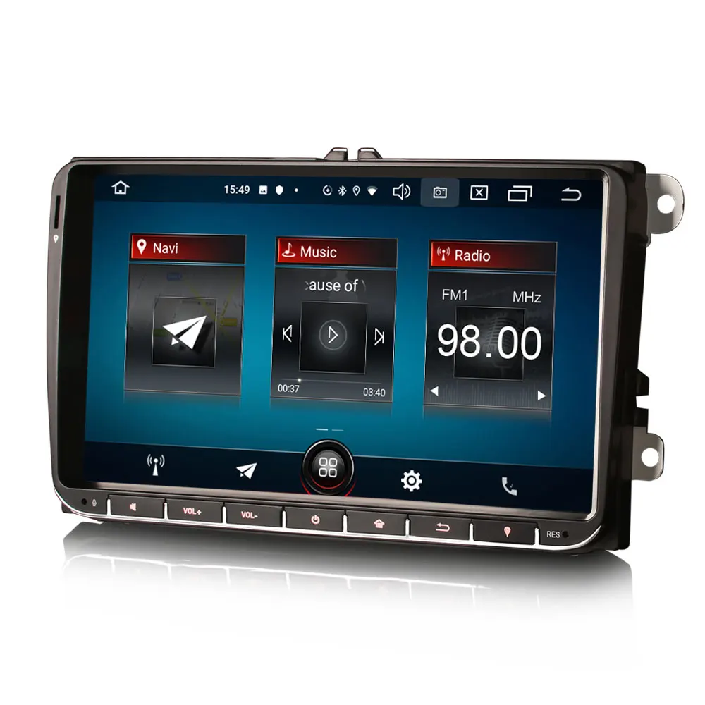 " Android 9,0 OS Автомобильная Мультимедийная навигация GPS радио для Volkswagen Tiguan 2007-& Jetta 2005-& T5 Caravelle 2010