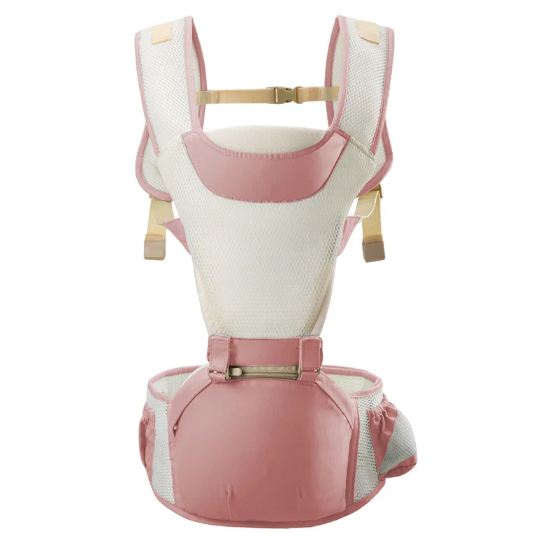 Ergonomic Back Baby Suit Bag Cotton Weight 24kg Baby Baby Kangaroo Travel Strap Winding Baby Kangaroo Strap 0-36 Months 906 - Цвет: Pink