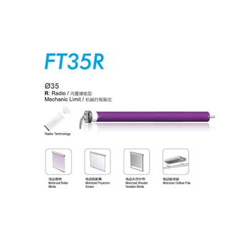 

35mm AC 230v tubular motor with receiver built-in mechanic limit motor for roller blinds