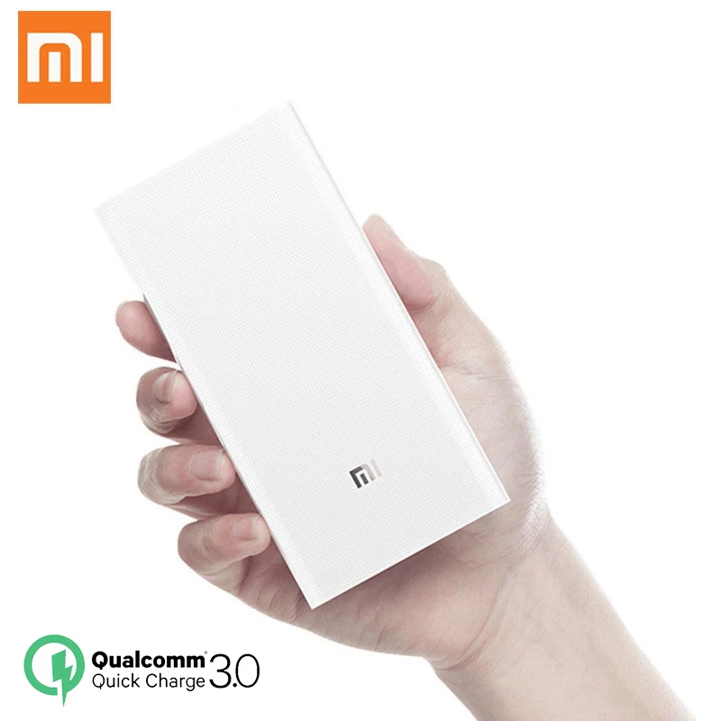 Xiaomi Оригинал павер банк 20000 мАч портативное зарядное устройство для iPhone Внешняя