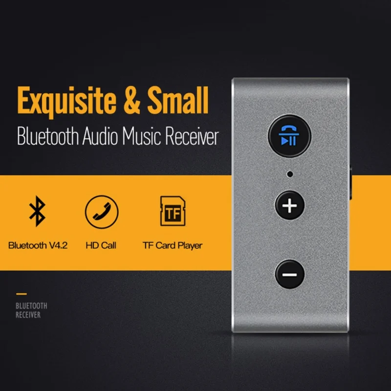Универсальный 3,5 мм Bluetooth 4,2 приемник перезаряжаемый музыкальный аудио адаптер Hands-free автомобильный комплект AUX A2DP приемник автомобильный комплект Автомобильный Стайлинг