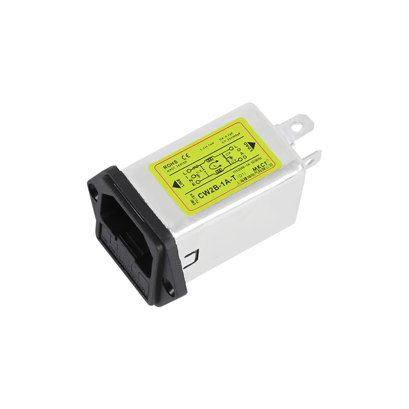 AC 220 фильтр электропитания EMI анти-помехи очистки аудио CW2B-1A-T3A6A10A - Цвет: 1A