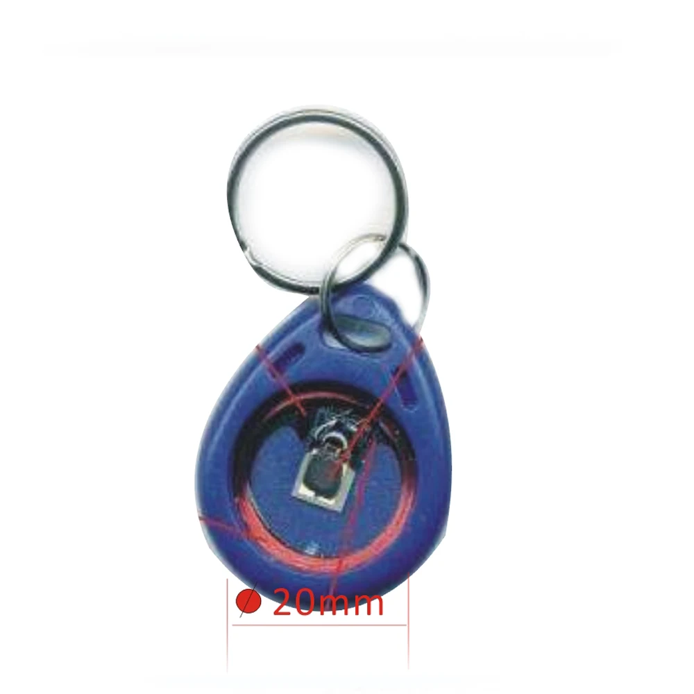 RFID IC keyfobs 13.56 MHz keychains NFC key tags ISO14443A MF 1k token tag for smart access control system