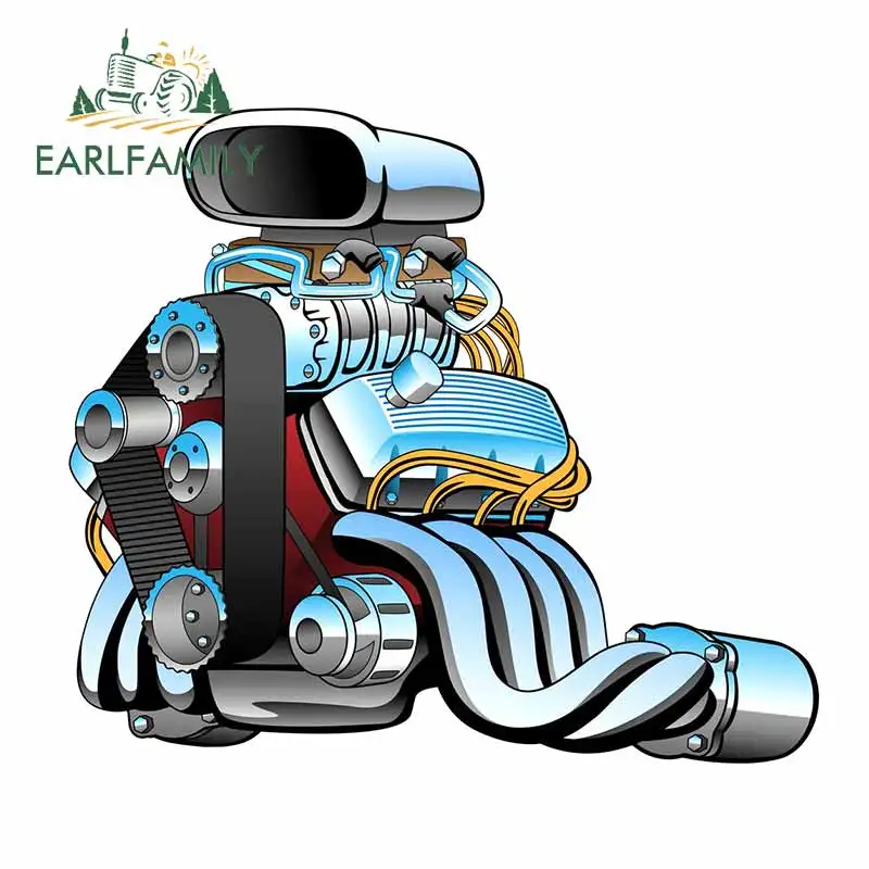 EARLFAMILY 13 см x 11 2 для мультяшного горячего стержня стандартная Наклейка
