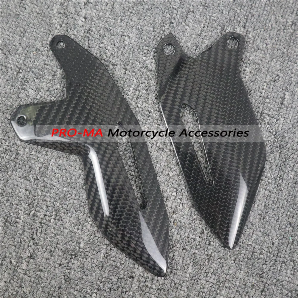 

Motorcycle Bottom Engine Covers/Lower Side Panels in Carbon Fiber For Kawasaki H2 Twill glossy weave