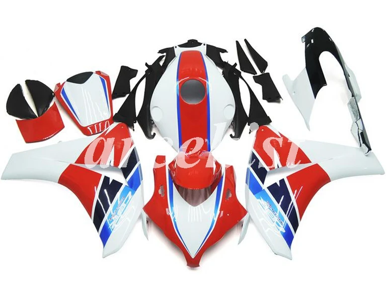 ABS литьевая форма мотоцикл обтекатели комплект Подходит для Honda CBR1000RR 08 09 10 11 2008-2011 набор кузова красный белый