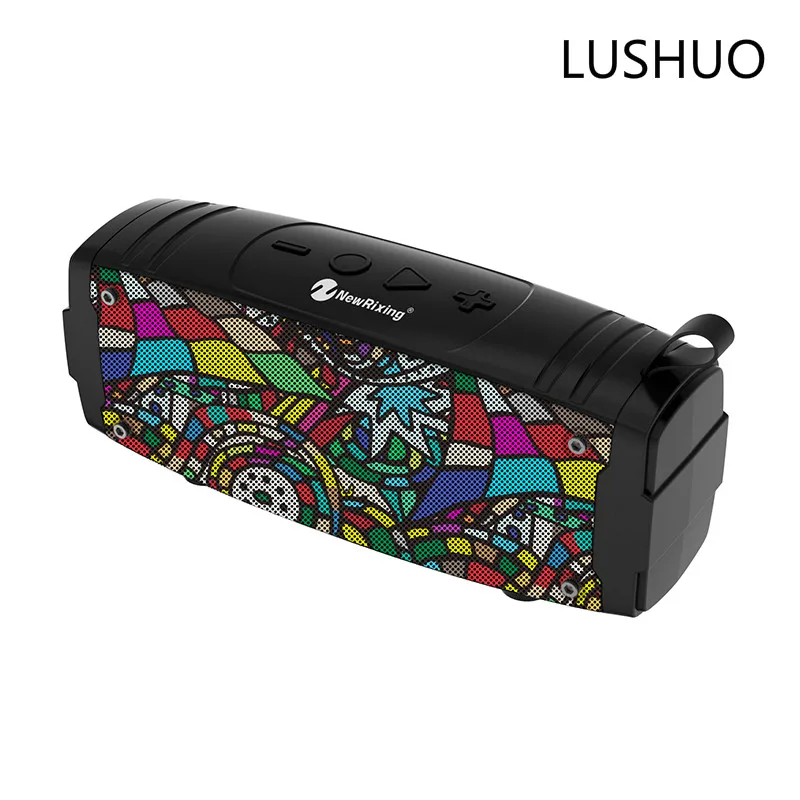 

LUSHUO Wireless Bluetooth Speaker Portable Outdoor Loudspeaker Stereo Music Support FM radio,TF card TWS-Connection