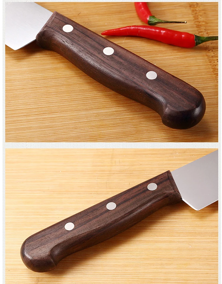 Ножи 8 дюйм(ов) Кухня нож убоя косточки Пособия по кулинарии утилита нож кухонный Мясо Кливер Пособия по немецкому Стиль Pakka деревянной ручкой шеф нож
