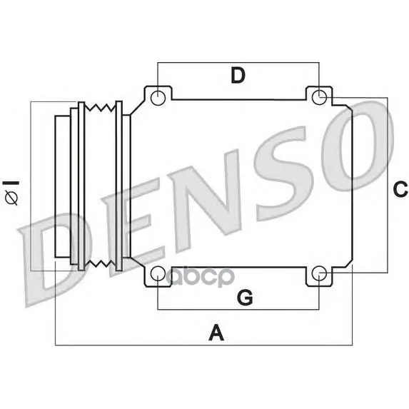 Компрессор Кондиционера Dcp50011 Denso арт. DCP50011
