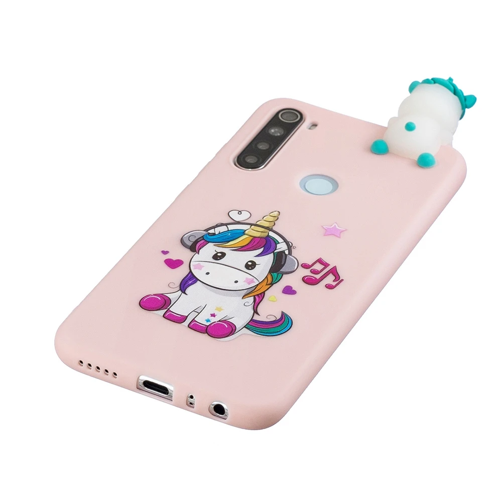 Redmi 8 8A Xiaomi Redmi Note 8T чехол 3D Kawaii панда Единорог силиконовый мягкий чехол для Funda Xiaomi Redmi Note 8 Pro Чехол для женщин