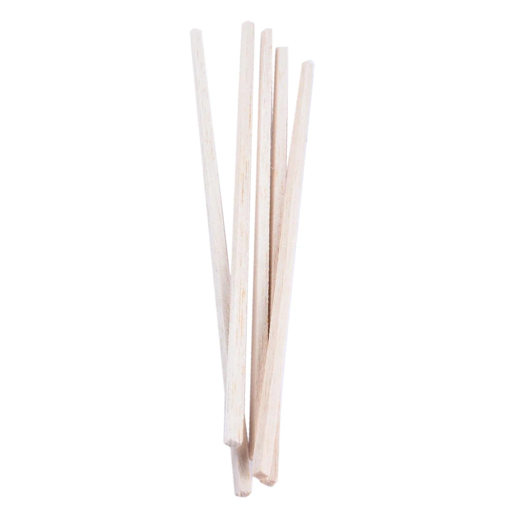 10pcs 5*5*250mm Square Balsa Wood Stick Strip Craft Airplane Boat Models DIY