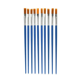 

10 Pcs/Set Paint Brush Set New Nylon Blue Brush Kid Watercolor Drawing Painting