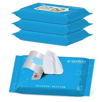 

10pcs/bag Personal Disinfection Portable 75% Alcohol Swabs Pads Wipes Antiseptic Cleanser Cleaning Sterilization Health Home