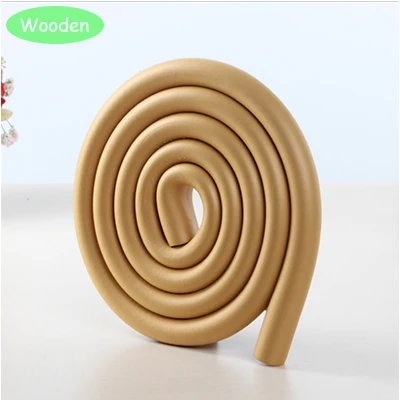 Wood U-образные и плоские детские безопасные изделия Детские краш Бар стекло журнальный столик стол угловая защитная полоса для детей лента - Цвет: Wood