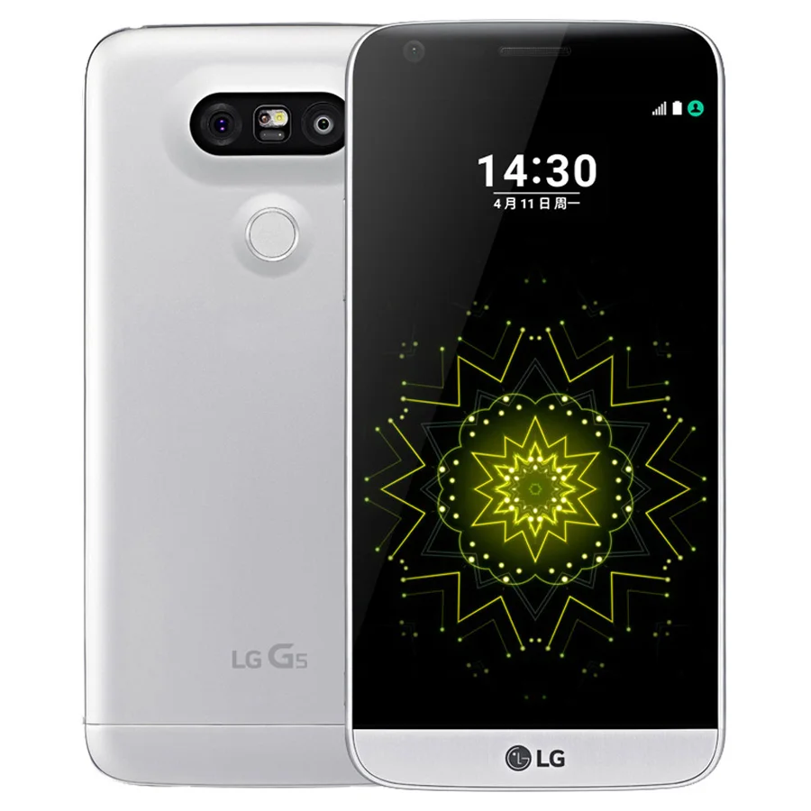 Silver Разблокированный мобильный телефон LG G5 F700 5," 16 МП 4 Гб ОЗУ 32 Гб ПЗУ отпечаток пальца LG G5 Восстановленный мобильный телефон - Цвет: Silver