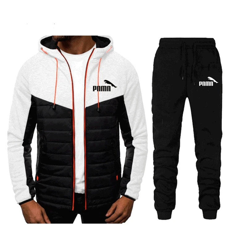 

2020Casual Tracksuit Men 2 Pieces Sets Hooded Sweatshirts Spring Men's Clothes Pullover Hoodies Pants Suit Ropa Hombre Plus Size
