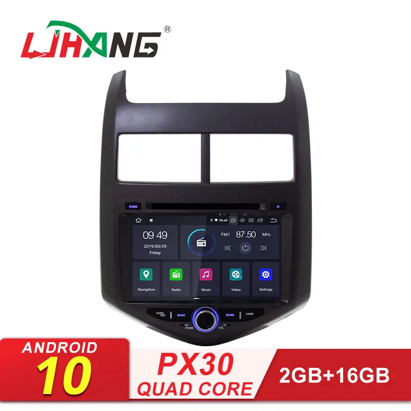 LJHANG Автомобильный мультимедийный плеер Android 10 для Chevrolet Aveo/Sonic 2011 2013 WIFI 2 Din