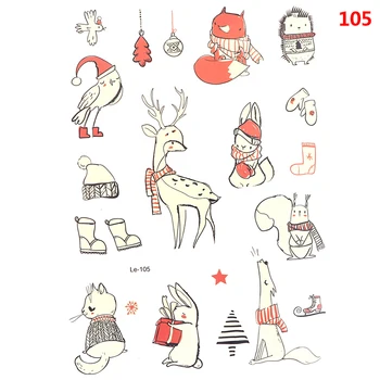 

1pcs Christmas Carnival Party Christmas Decorations Waterproof Halloween Luminous Temporary Tattoo Stickers Party Decoration