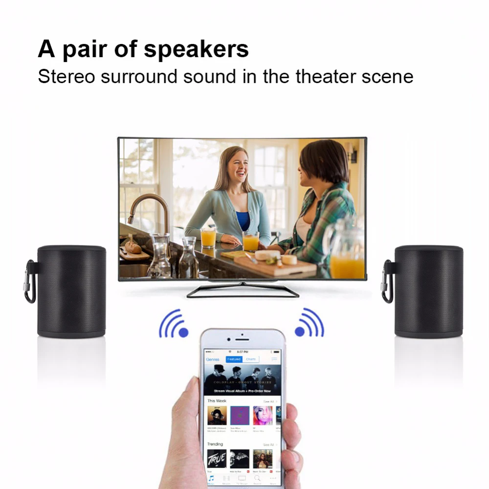 KYCXD bluetooth, колонка bluetooth аудио подарок беспроводной водонепроницаемый сабвуфер для верховой езды bluetooth динамик удобный динамик