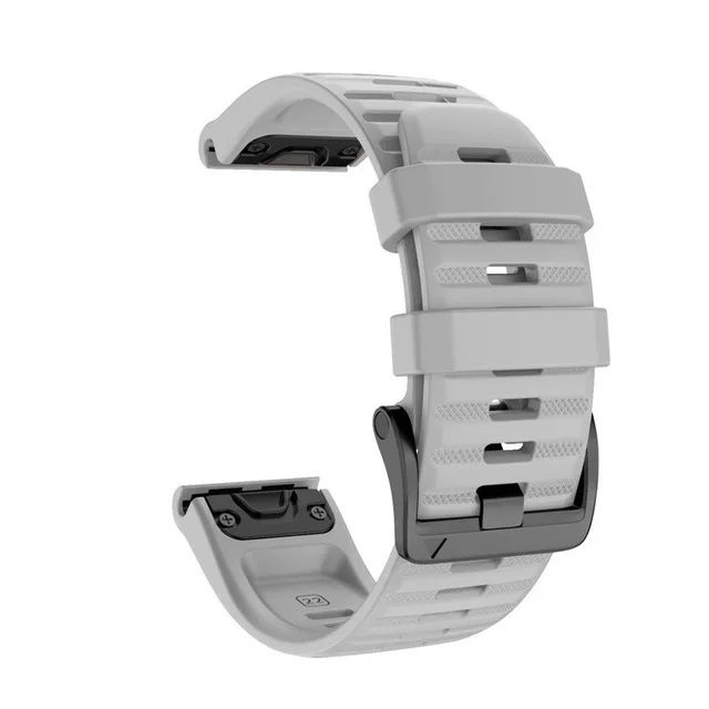 JKER 26 22 мм силиконовый быстросъемный ремешок для часов Garmin Fenix 6X Pro Watch Easyfit ремешок для наручных часов Fenix 6 Pro - Цвет: Gray