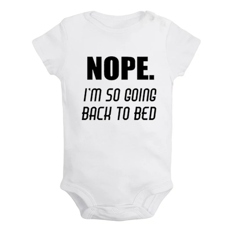 JcBaby1225WD Nope фонетический символ, красная печать, печать, Nope, Одежда для новорожденных мальчиков и девочек, комбинезон с принтом, боди для младенцев, одежда с короткими рукавами - Цвет: JcBaby1225WD