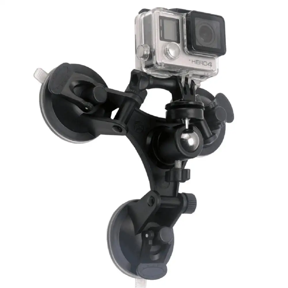 Для экшн-камеры GOPRO hero7/6/5/2/3/3+/4 схемке с нижней точки автомобиля с панорамирования/наклона треугольник с сильной присоской для чашечная присоска для GOPRO