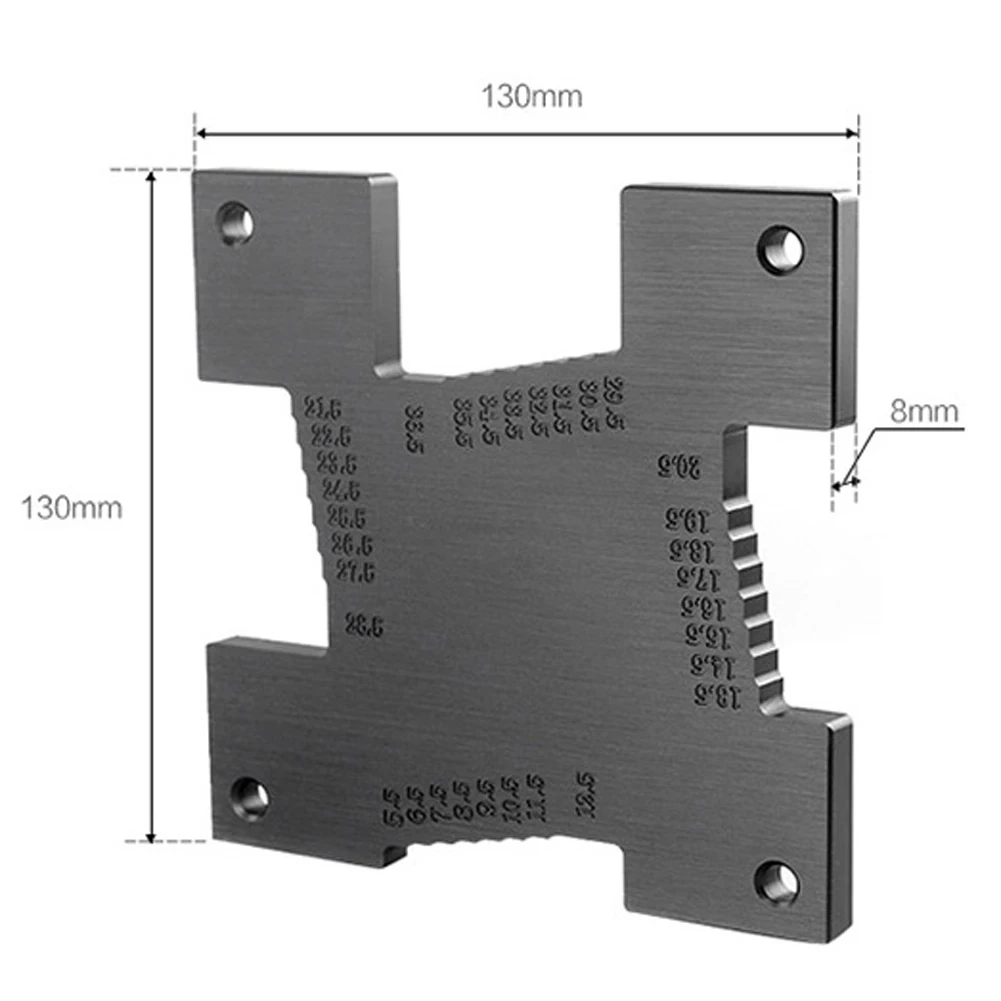 2Pcs Woodworking Height Gauge Metric Depth Metal Gauge For Wood Router Table Professional Electric Saw Carpentry Measuring Tools