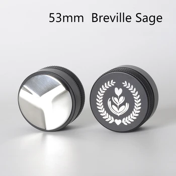 

53mm Breville Stainless Steel Macaron Coffee Tamper Powder Hammer Espresso Tamper Three Angled Slopes Coffee Accessories