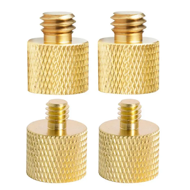 5 pcs standard 1 4 20 male to 1 4 20 male threaded tripod screw adapter monopod mount thread camera screw adapter converter Copper 1/4 Female to 3/8 Male Tripod Thread 1/4 Male to 3/8 Female Adapter Mount