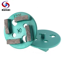 Meule à quatre Segments en diamant de 4 pouces, pour le béton, le plastique, les chaussures abrasives, avec outils en pierre à tambour