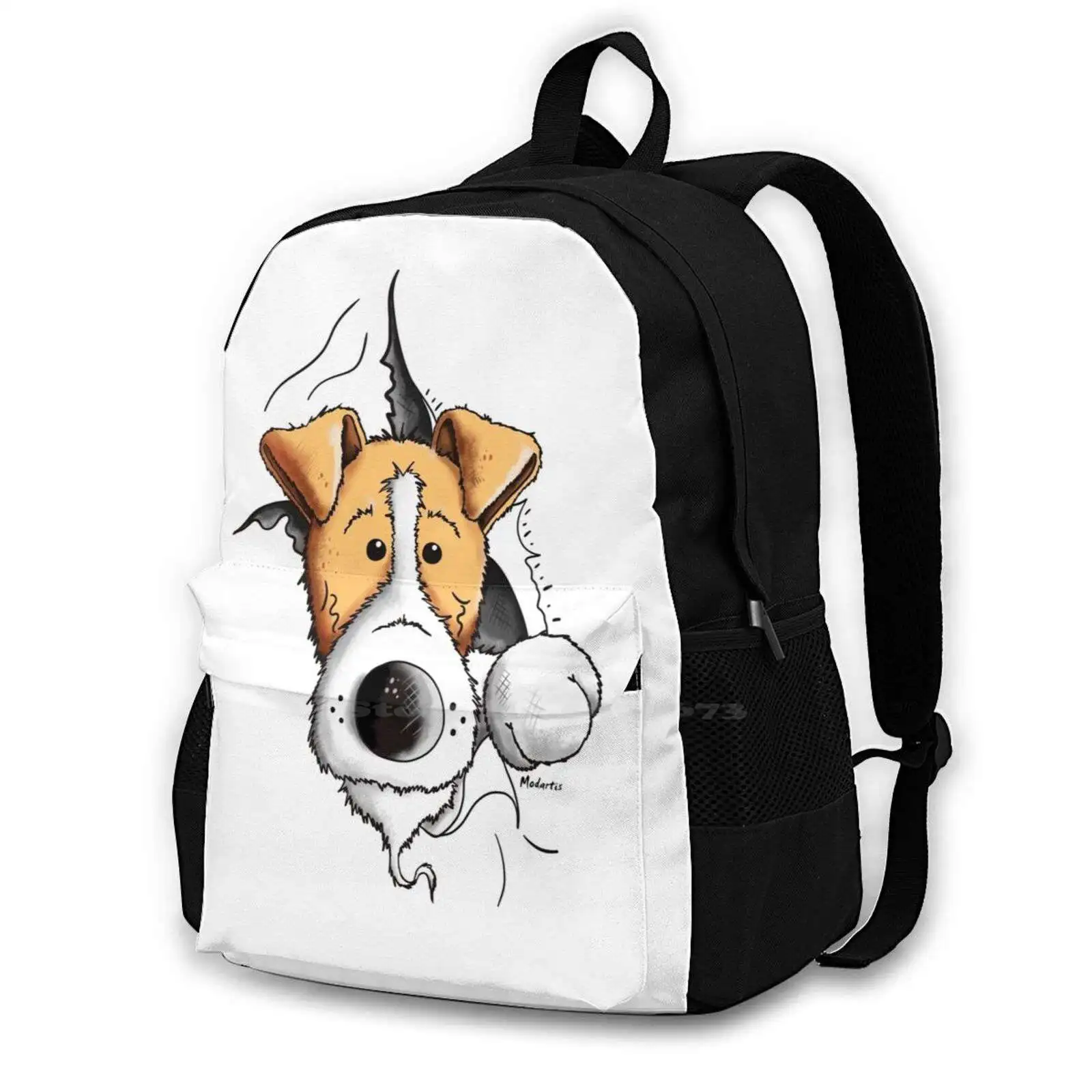 

Cute Fox Terrier Dog Backpack For Student School Laptop Travel Bag Fox Terrier Fox Terriers Foxterrier Wire Fox Terrier Smooth