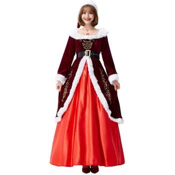 

Women's Christmas Elf Cosplay Costume for Christmas Theme Party Carnival Party Red Sprite Princess Outfit for Stage Performance